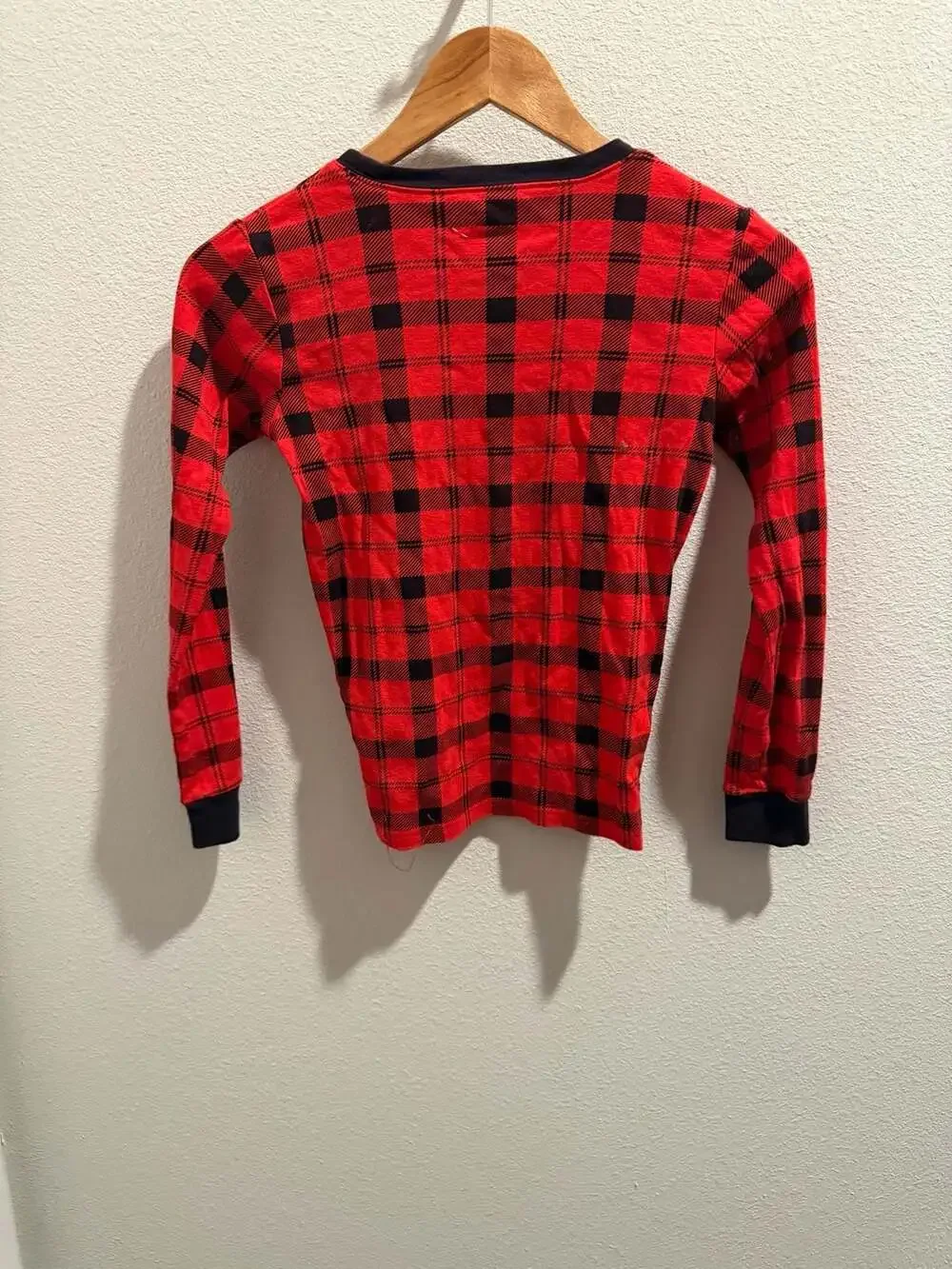 Carter's Kids Red and Black Buffalo Plaid Long Sleeve Pajama Set Size 14